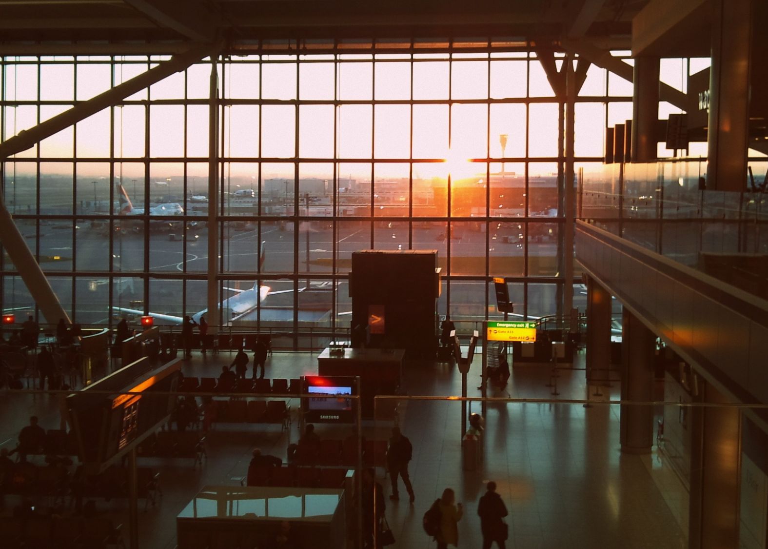 Heathrow airport inside